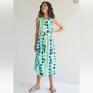 Anthropologie "CoreyLynnCalter" Abstract Midi Dress - XL